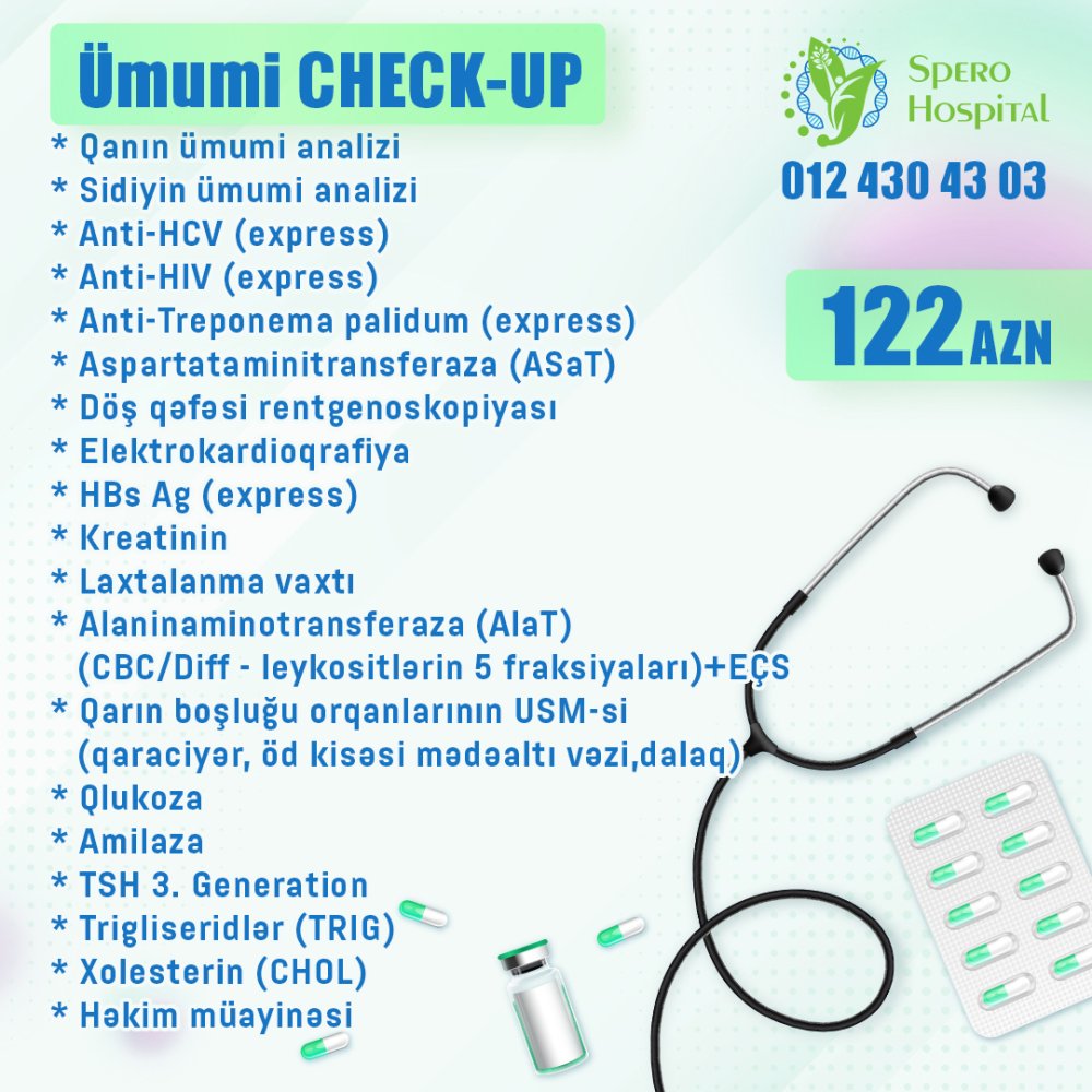 Check Up Paketler!