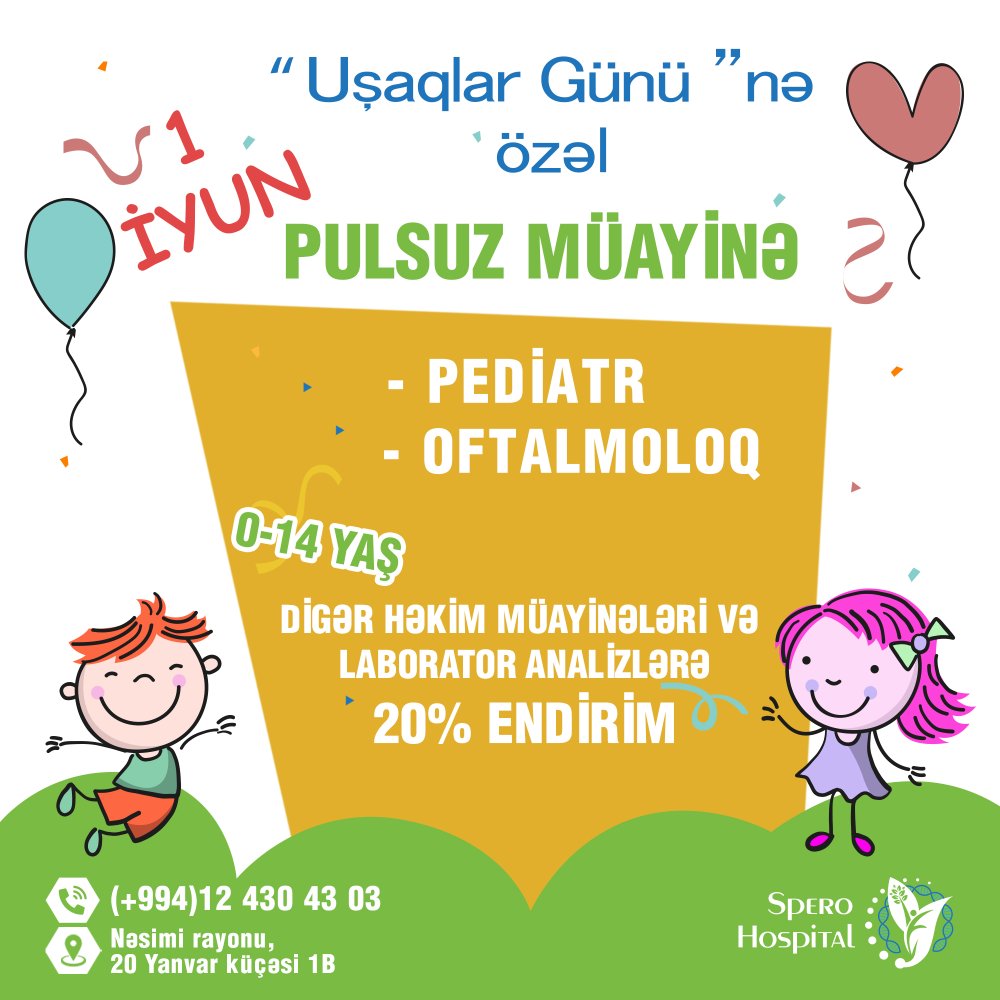 Usaqlara ozel Kampaniya!!!
